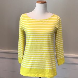 J Crew Yellow Striped Shirt